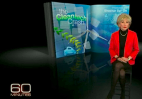 Press Coverage Of SuperGuy Project 60 minutes cleantech crash